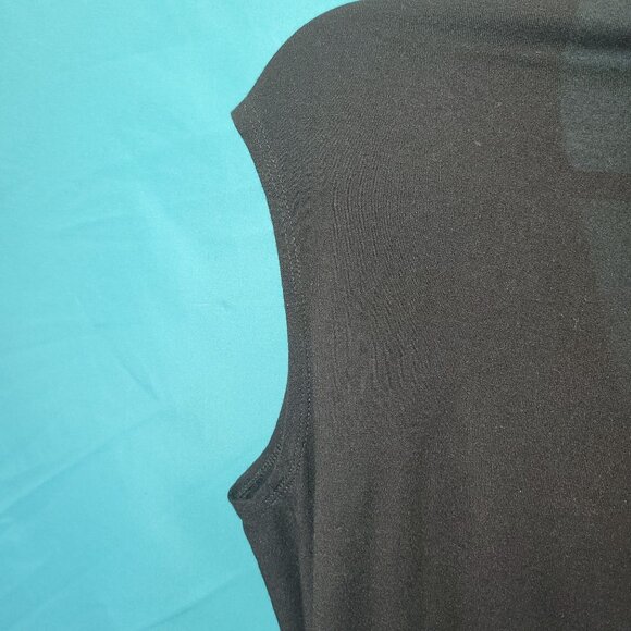 Helmut Lang Black Draped Cowl Neck Top Womens Medium 100% Viscose - Picture 9 of 10